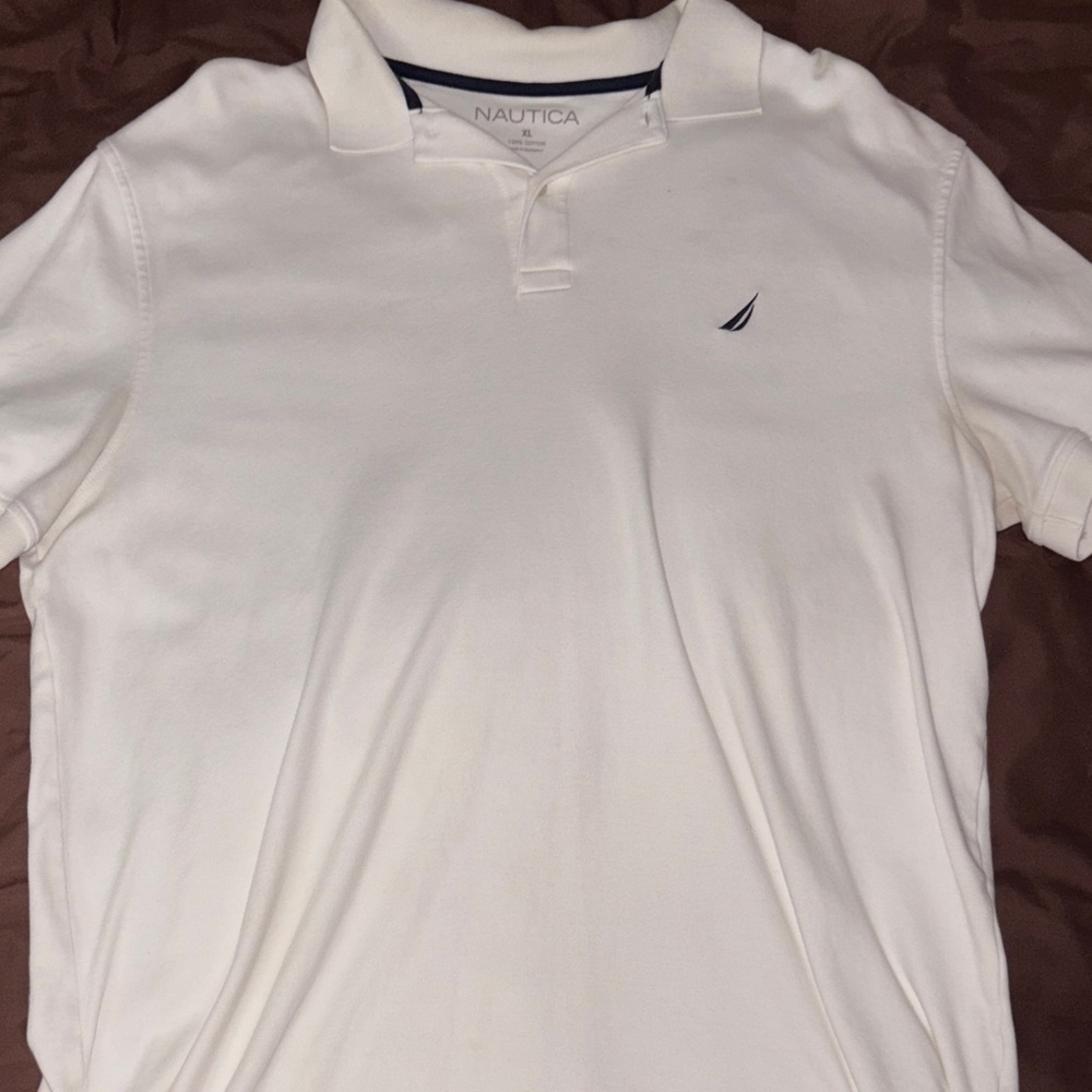 Nautica Men's Classic White Polo Shirt